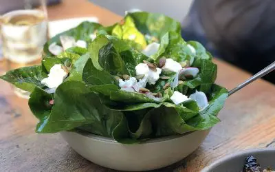 Goat Cheese Salad With Arugula & Apple