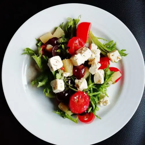 Photo of Greek salad from Lina Luoto from Pexels