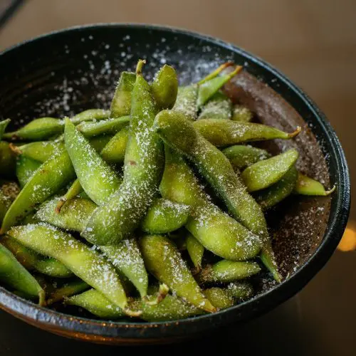 Photo of roasted edamame from Valeria Boltneva from pexels