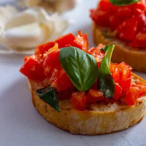 Photo of bruschetta on toast from Lucie Liz from Pexels