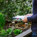 person holding clipboard