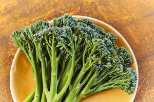 Photo of harvested mini broccoli