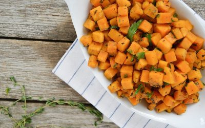 Roasted Acorn Squash with Rosemary