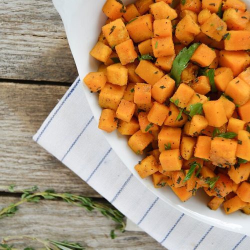 Photo of diced roasted squash