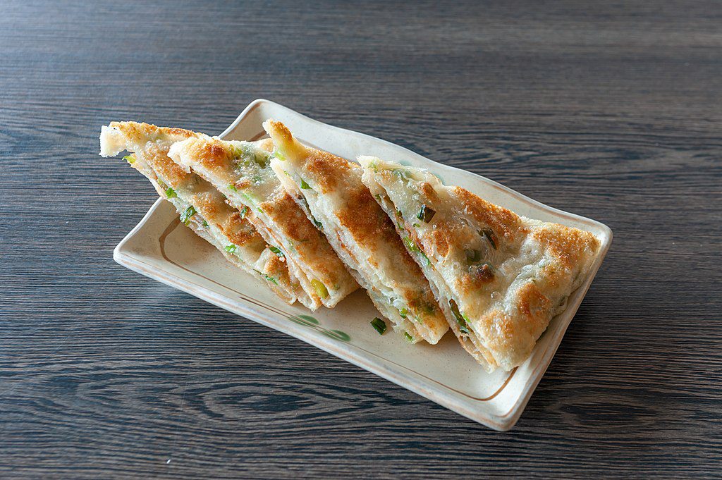 Photo of green onion pancake from South City Dumpling