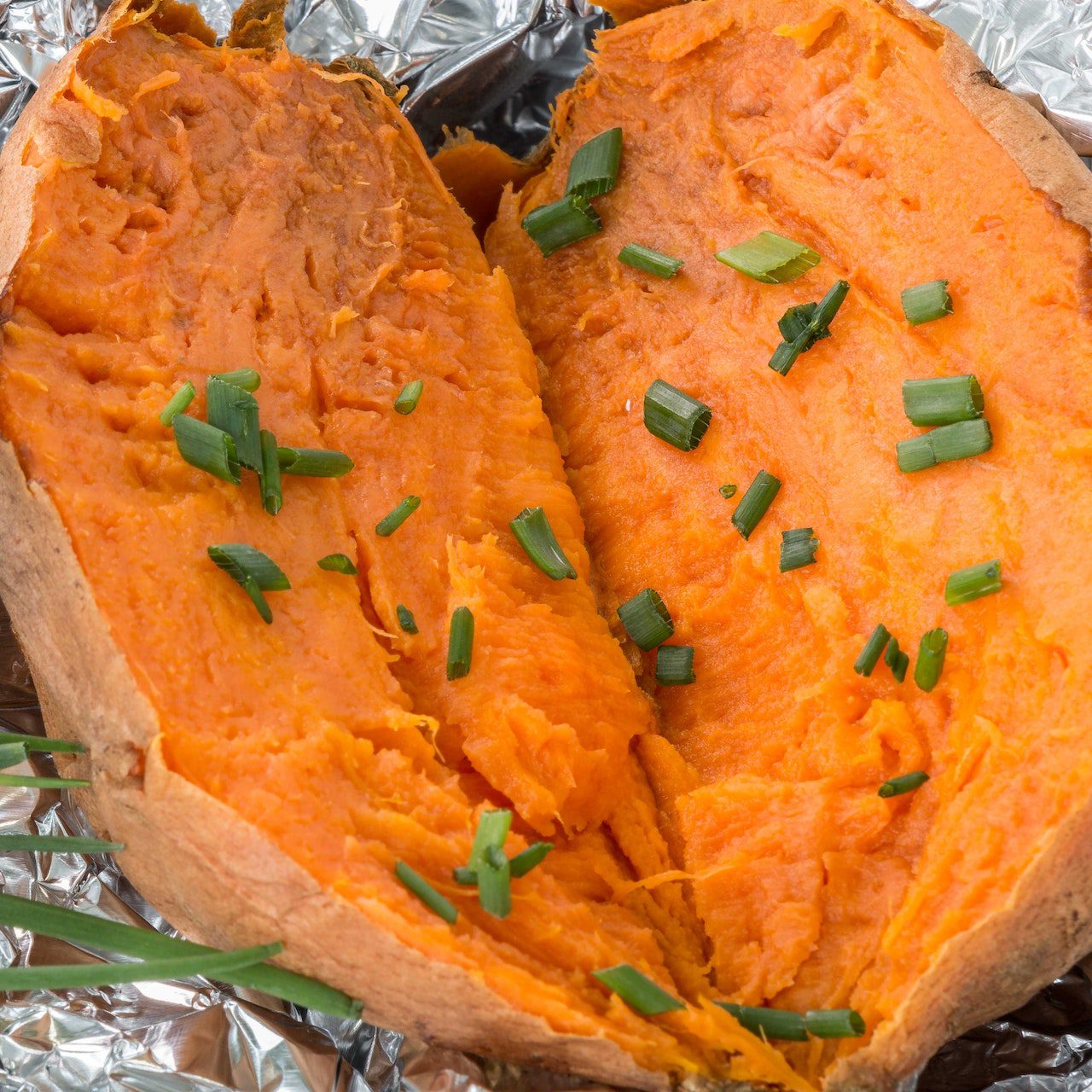 Photo of roasted sweet potato from Loren Castillo from Pexels