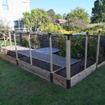 New raised bed garden next to house