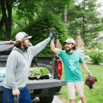 Photo of two Backyard Eats gardeners