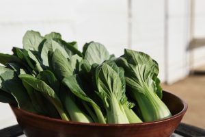 Photo of baby bok choy from Chanwei from Unsplash