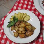 Photo of roasted potatoes from Nadin from Pexels