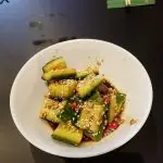 Photo of cucumber sesame salad