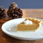 A photo of a slice of pumpkin pie from Element5 Digital from Unsplash